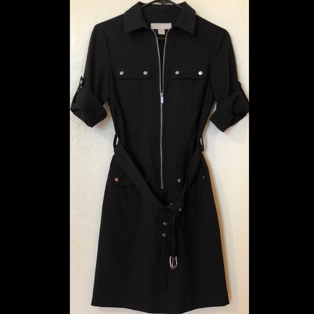 Black, sophisticated Michael Kors dress. Size XS